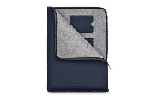 Woolnut Coated Folio Sleeve for MacBook Pro 13" and 14" / Air 13" - Blue