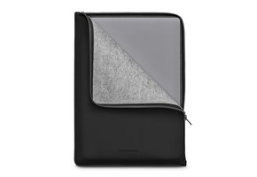 Woolnut Coated Folio Sleeve for MacBook 15" / 16" - Black