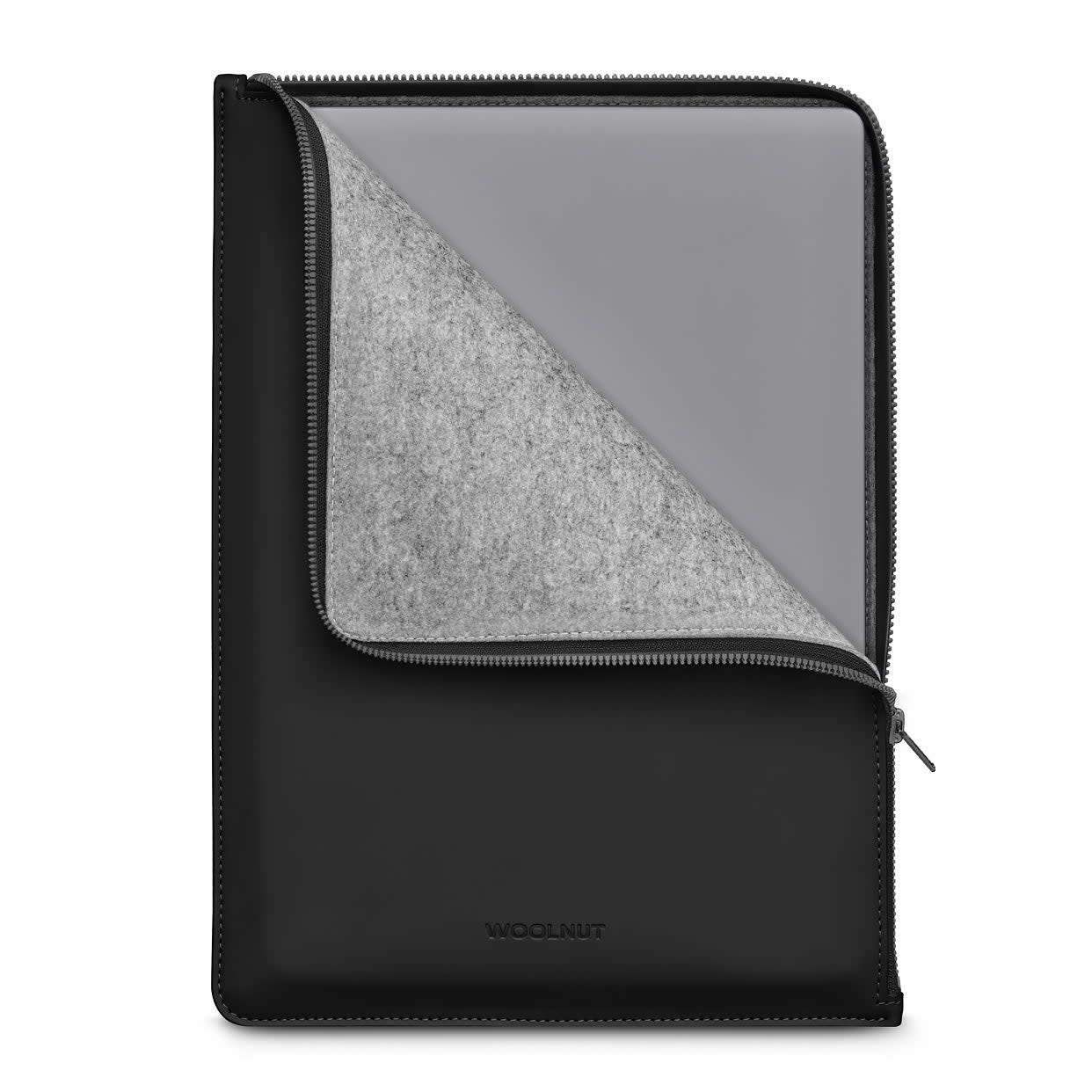 Woolnut Coated Folio Sleeve for MacBook 15" / 16" - Black