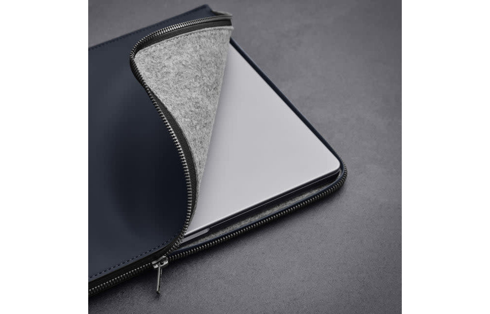 Woolnut Coated Folio Sleeve for MacBook 15" / 16" - Blue