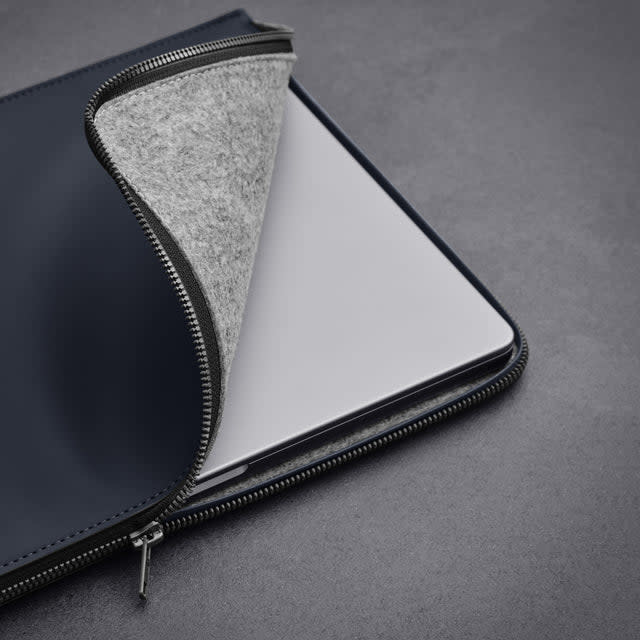 Woolnut Coated Folio Sleeve for MacBook 15" / 16" - Blue