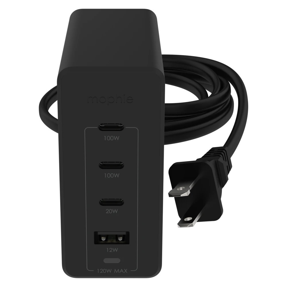 Mophie Speedport 120 GaN Fast Charger Hub 4Port 120W Black Gadget Zone