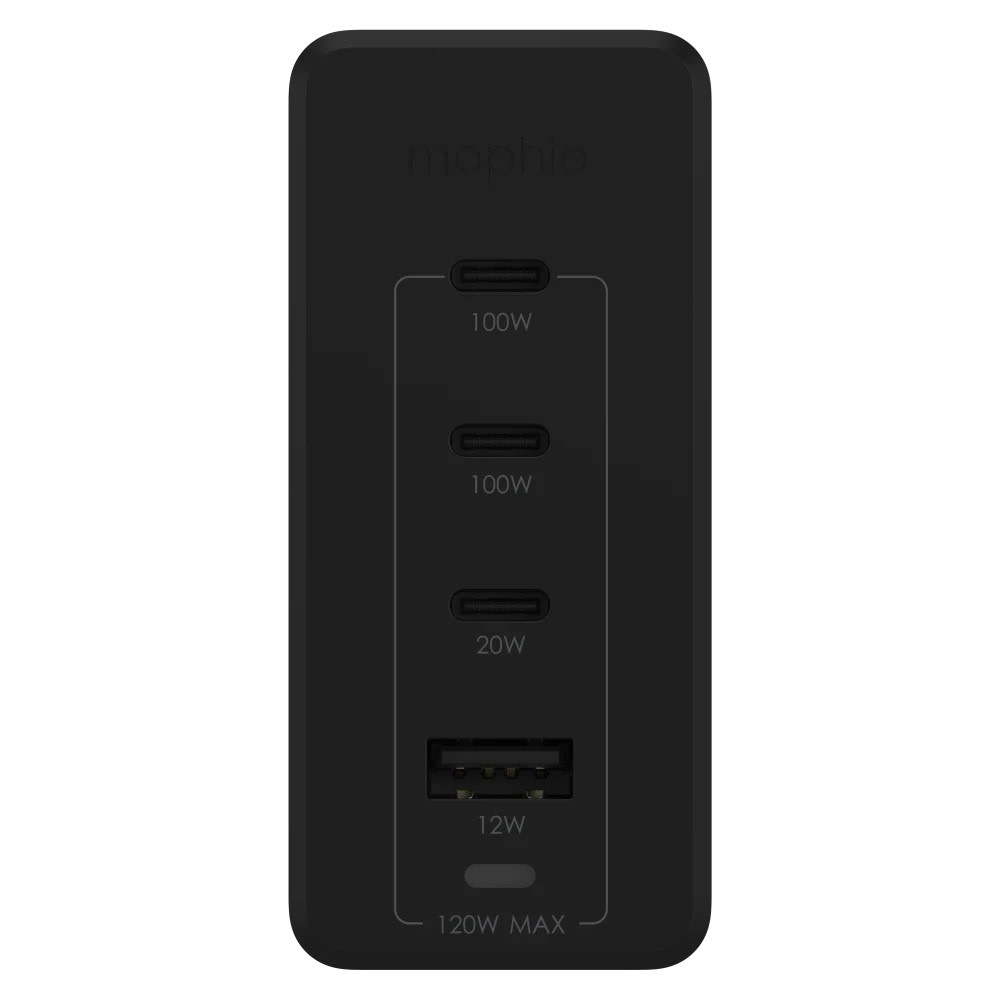 Mophie Speedport 120 GaN Fast Charger Hub 4Port 120W Black Gadget Zone