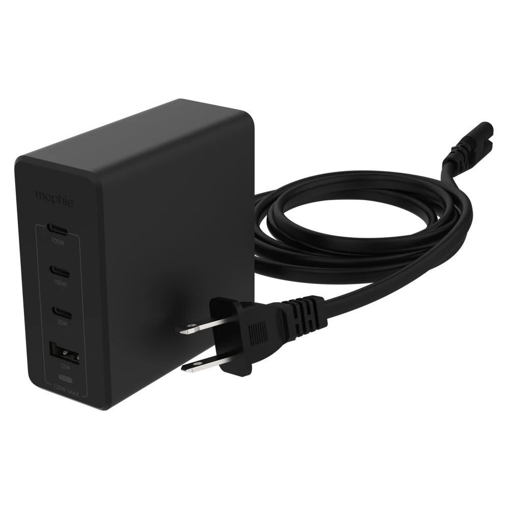 Mophie Speedport 120 GaN Fast Charger Hub 4Port 120W Black Gadget Zone