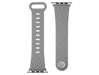 LAUT Active 2.0 Sport Watch Strap for Apple Watch 38/40/41mm - Fog Gray