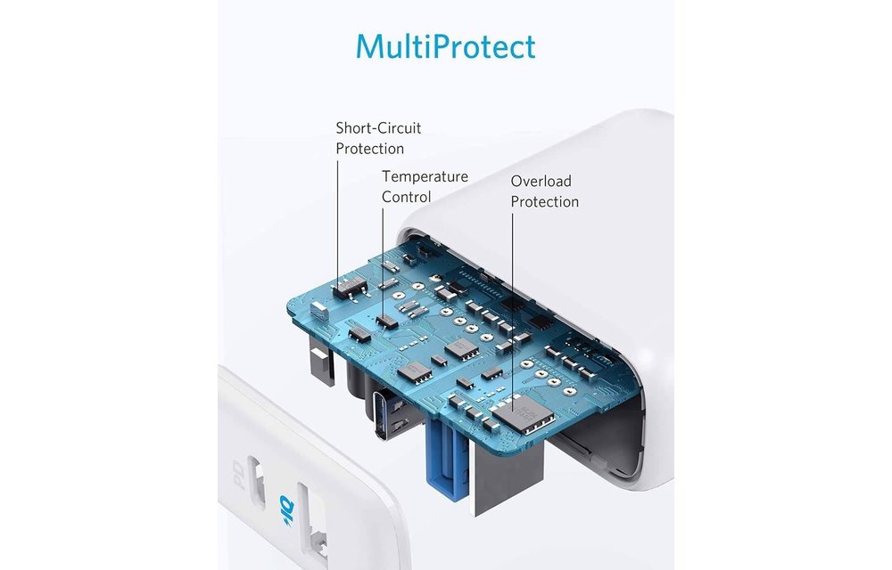 Anker PowerPort PD+ 2 Dual Port High Speed Wall Charger - White