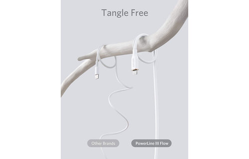 Anker PowerLine III Flow USB-C with Lightning Cable 6ft/1.8m - White