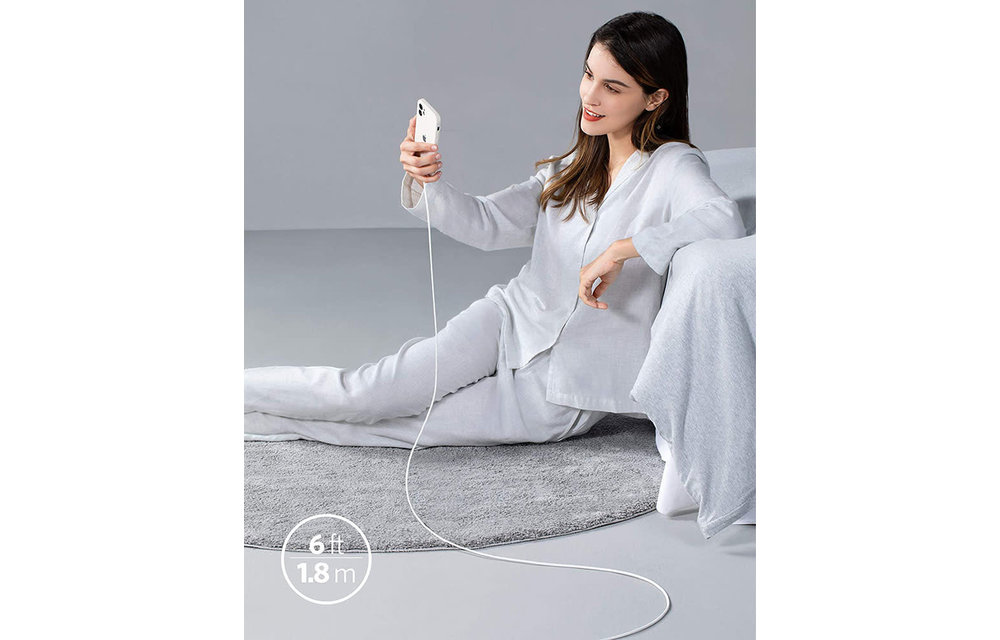Anker PowerLine III Flow USB-C with Lightning Cable 1.8m - White