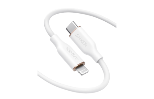 Anker PowerLine III Flow USB-C with Lightning Cable 6ft/1.8m - White