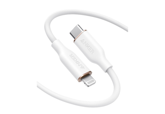 Anker PowerLine III Flow USB-C with Lightning Cable 6ft/1.8m - White