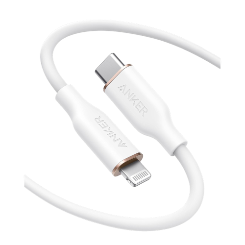 Anker PowerLine III Flow USB-C with Lightning Cable 6ft/1.8m - White