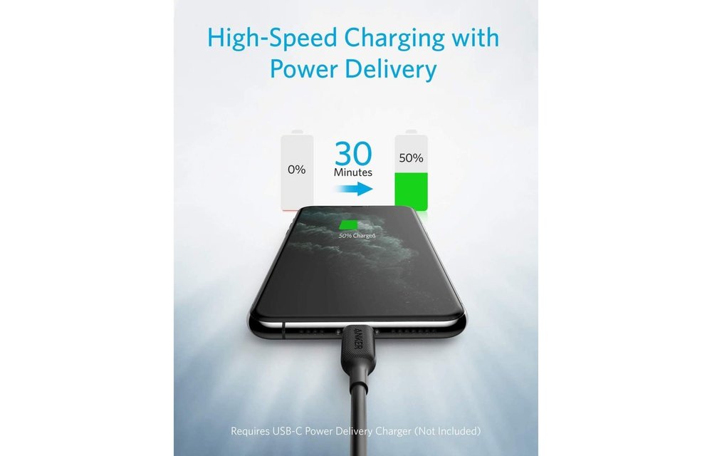 Anker PowerLine III USB-C with Lightning Connector Cable 1m - Black