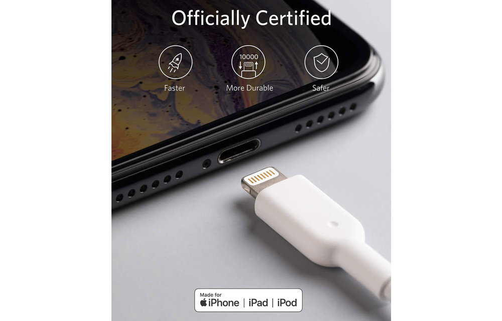 Anker PowerLine II USB-A to Lightning Cable 1m - White