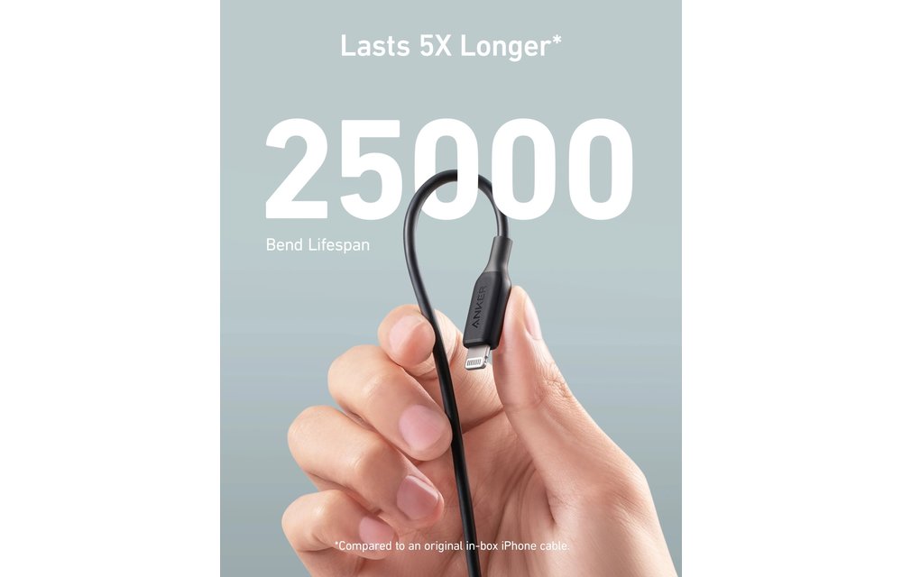 Anker PowerLine III USB-A Cable with Lightning Connector 0.9/3ft - Black