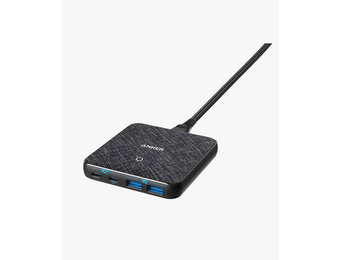 Anker PowerPort Atom III 63W Slim High Speed Charger with 2 USB-C and 2 USB-A Port - Black