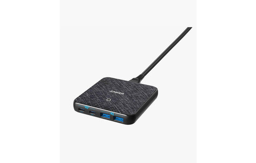 Anker PowerPort Atom III 63W Slim High Speed Charger with 2 USB-C and 2 USB-A Port - Black