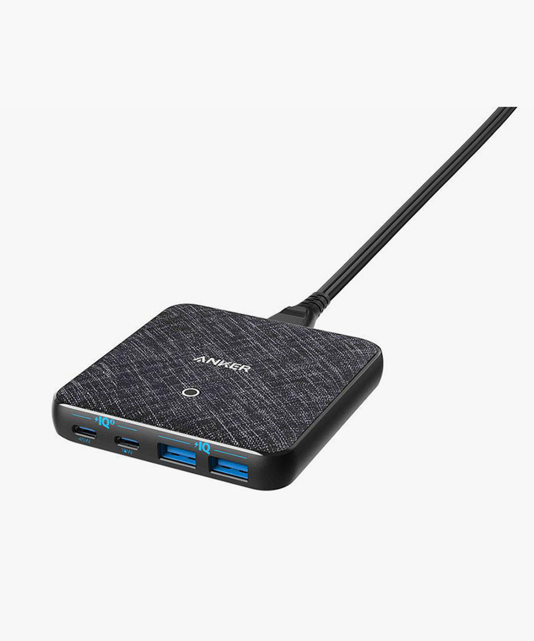 Anker PowerPort Atom III 63W Slim High Speed Charger with 2 USB-C and 2 USB-A Port - Black