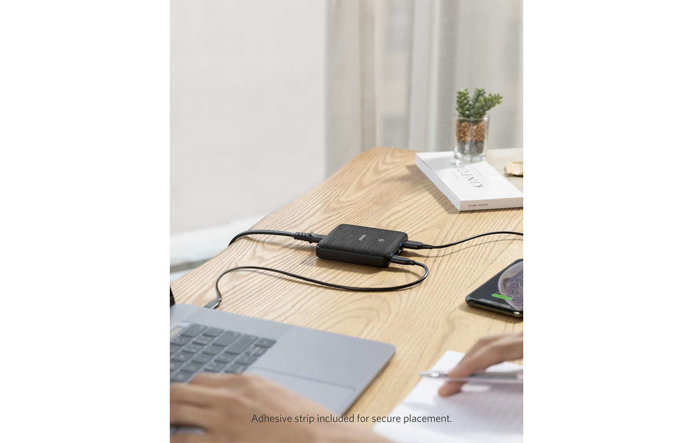 Anker PowerPort Atom III 63W Slim High Speed Charger with 2 USB-C and 2 USB-A Port - Black