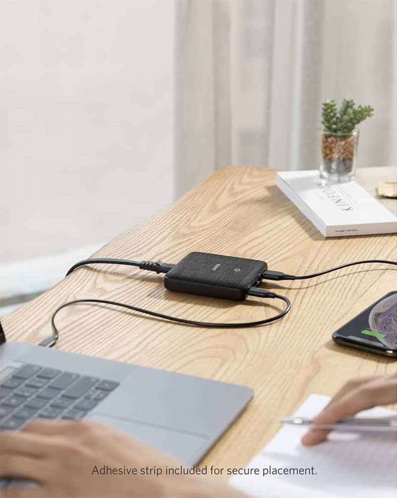 Anker PowerPort Atom III 63W Slim High Speed Charger with 2 USB-C and 2 USB-A Port - Black