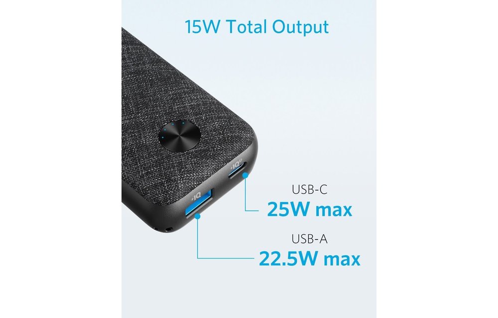 Anker PowerCore Metro 10000mah Portable Charging with Power Delivery High Speed Charging - Black