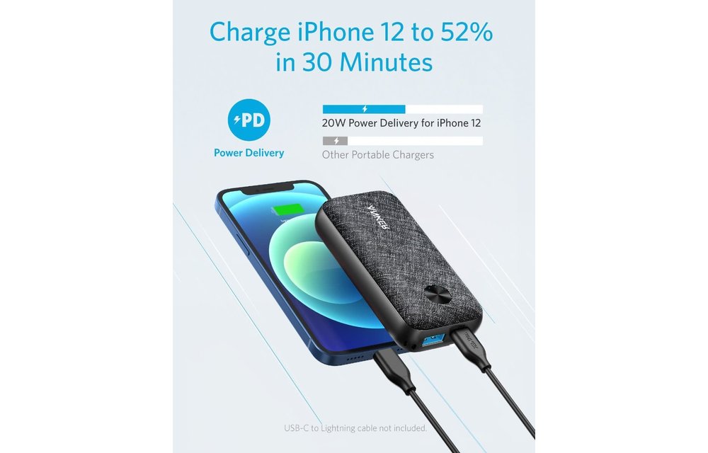 Anker PowerCore Metro 10000mah Portable Charging with Power Delivery High Speed Charging - Black