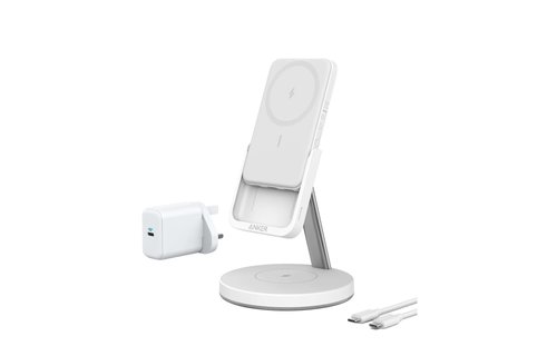 Anker 633 Magnetic Wireless Charger (MagGo) with 5,000 mAh  MagSafe PowerBank, 25W USB-C Adapter, 1.5 m USB-C Cable