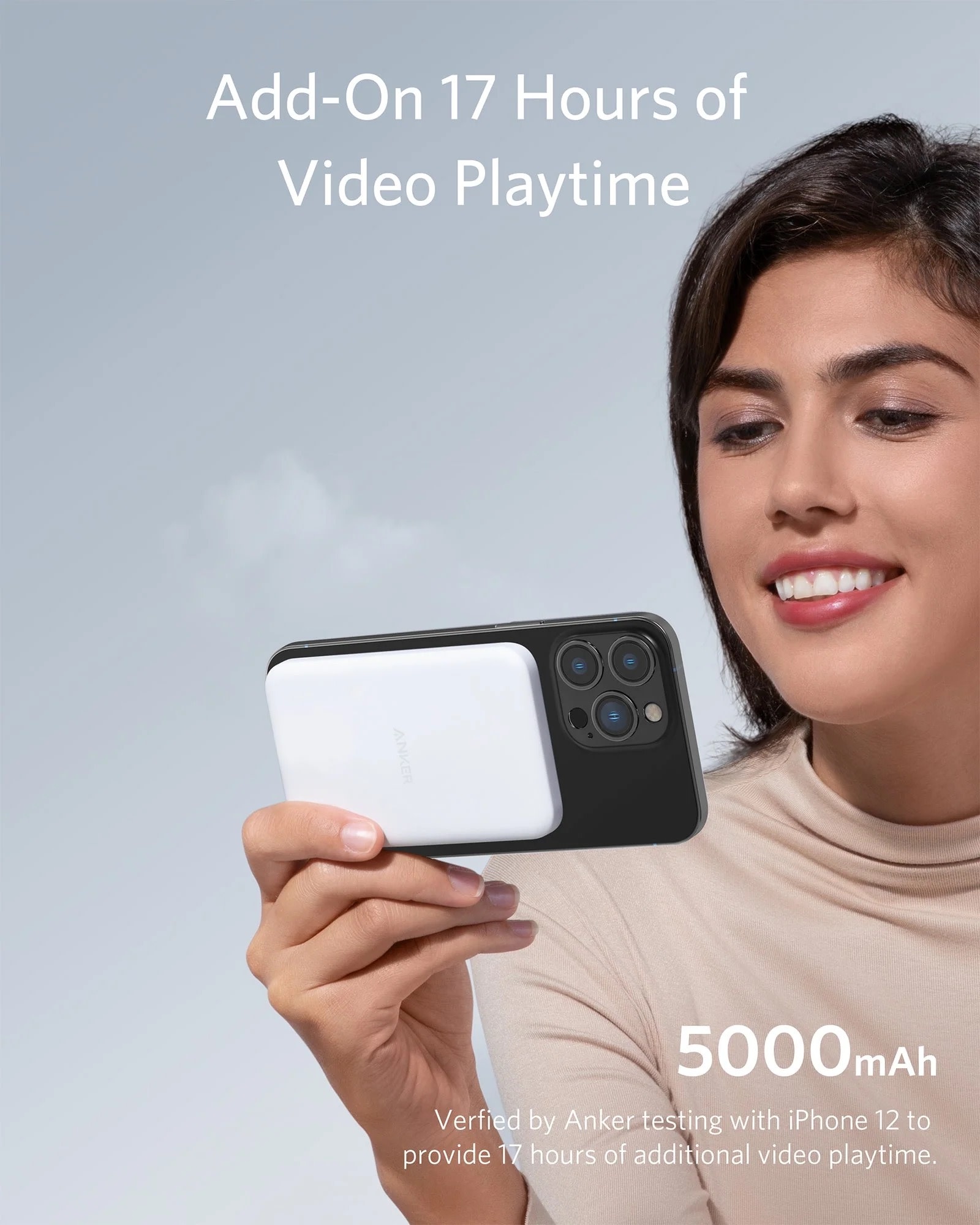 Anker 633 Magnetic Wireless Charger (MagGo) with 5,000 mAh MagSafe PowerBank, 25W USB-C Adapter, 1.5 m USB-C Cable