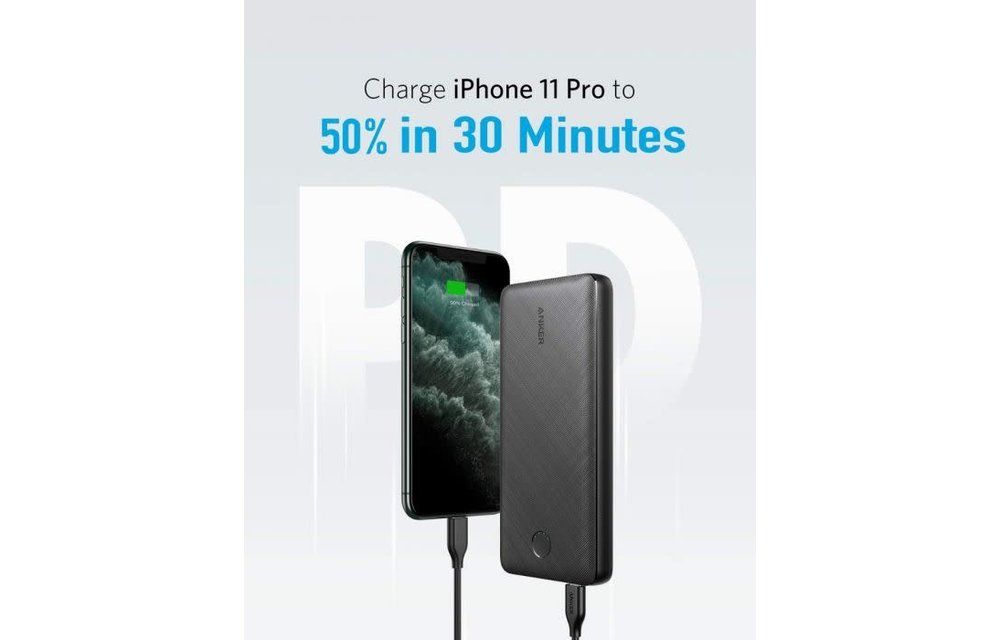Anker PowerCore Essentiaol 20000 PD Light and Compact High Capacity Portable Charger - Black