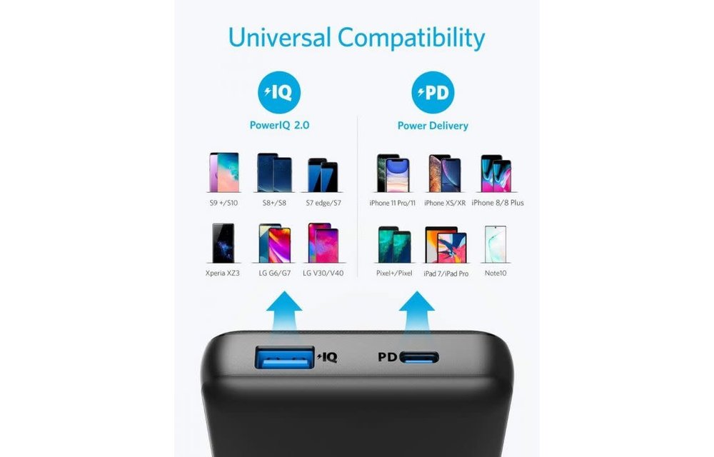 Anker PowerCore Essentiaol 20000 PD Light and Compact High Capacity Portable Charger - Black