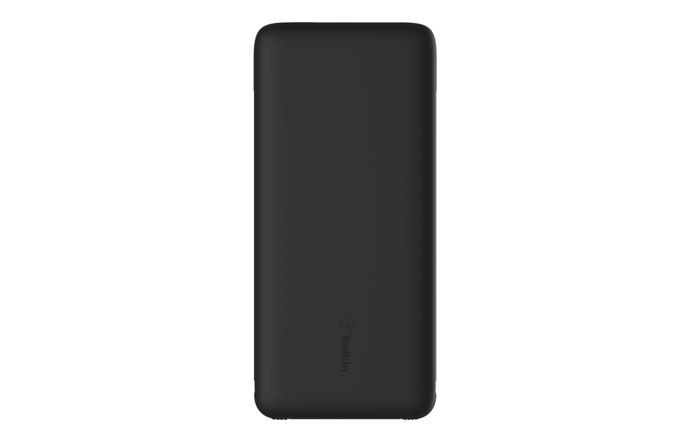 Belkin Boost Charge Plus 10K PD Power Bank With Integrated Two Cables (Lightning & USB C) - Black