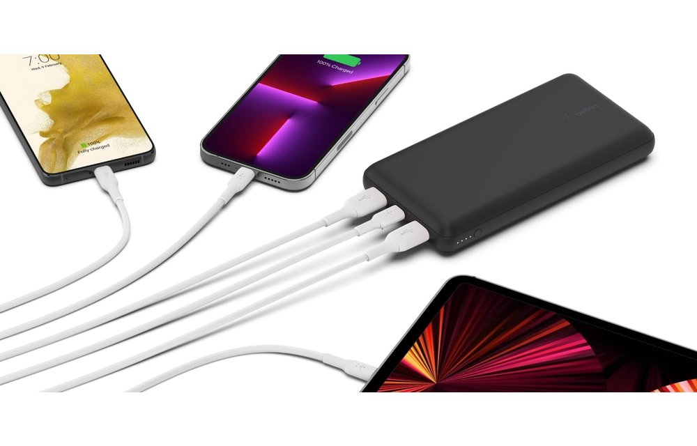 Belkin Boost Charge 2xUSB, 1xUSB-C Power Bank 20K - Black