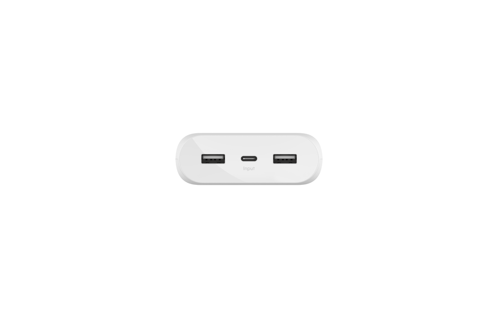 Belkin Boost Charge 2xUSB, 1xUSB-C Power Bank 20K - White