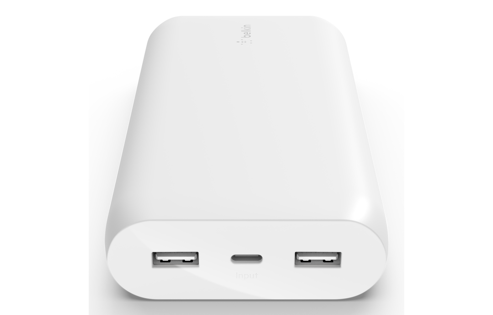 Belkin Boost Charge 2xUSB, 1xUSB-C Power Bank 20K - White
