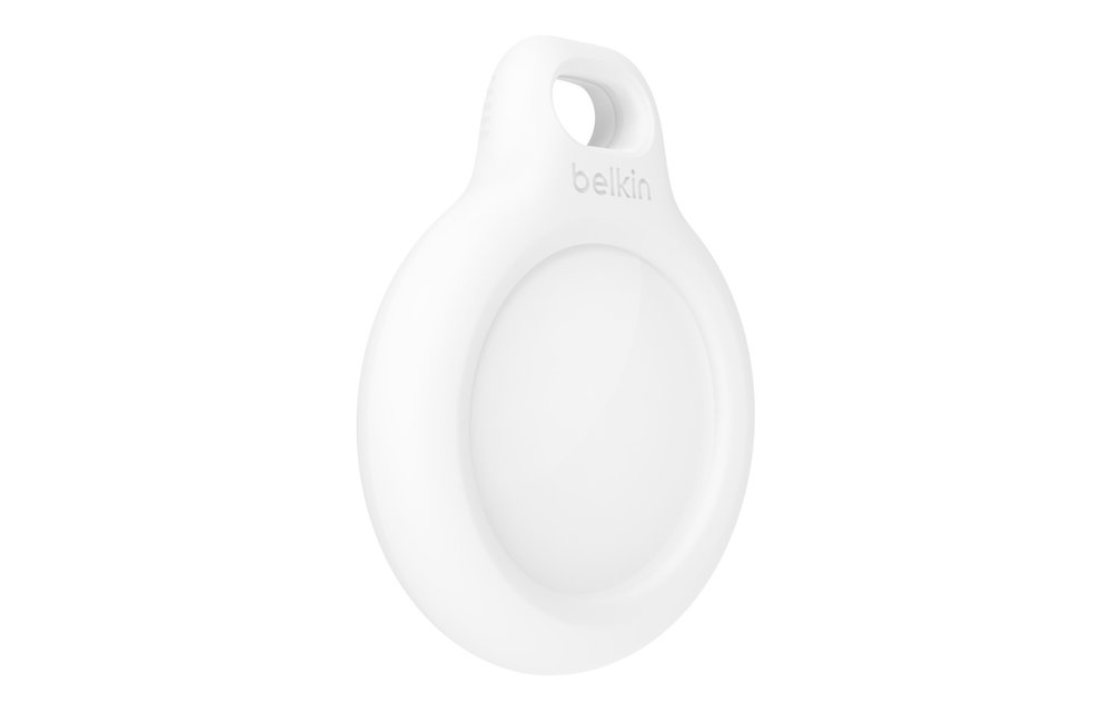 Belkin Secure Holder with Key Ring for Apple AirTag - White
