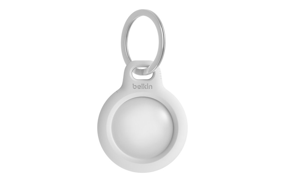 Belkin Secure Holder with Key Ring for Apple AirTag - White