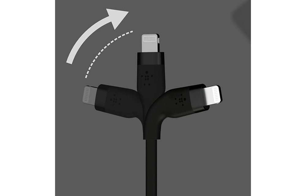 Belkin Boost Charge Flex Silicone Cable Lightning to Type C 3m - Black