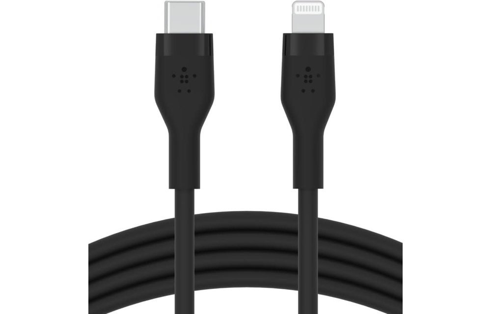 Belkin Boost Charge Flex Silicone Cable Lightning to Type C 3m - Black