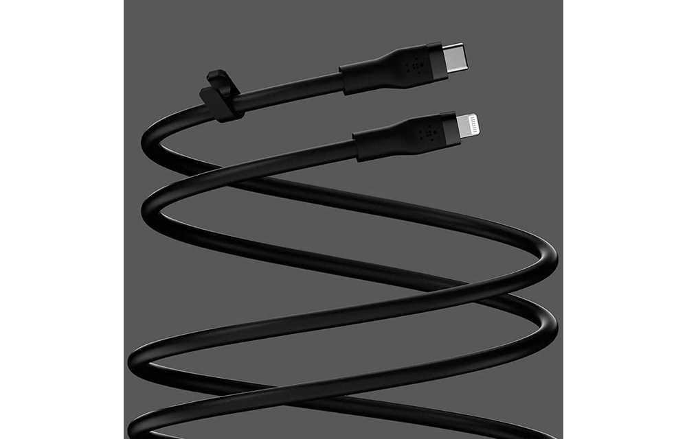 Belkin Boost Charge Flex Silicone Cable Lightning to Type C 3m - Black