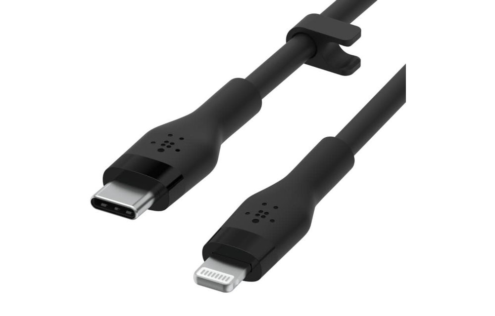 Belkin Boost Charge Flex Silicone Cable Lightning to Type C 3m - Black