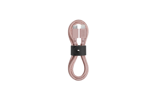 Native Union Belt Cable USB C to Apple Lightning Cable 1.2m - Rose