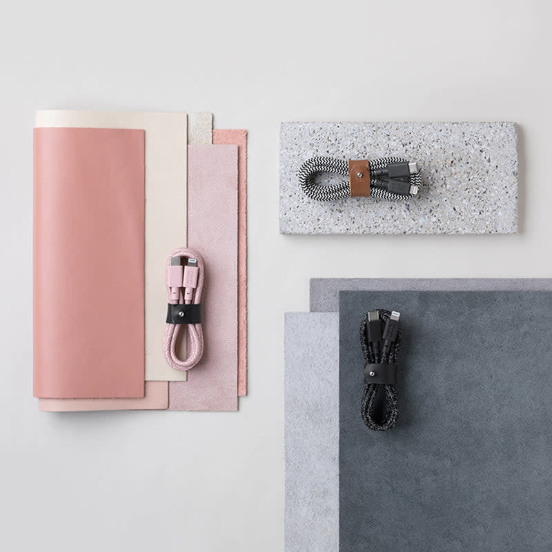 Native Union Belt Cable USB C to Apple Lightning Cable 1.2m - Rose