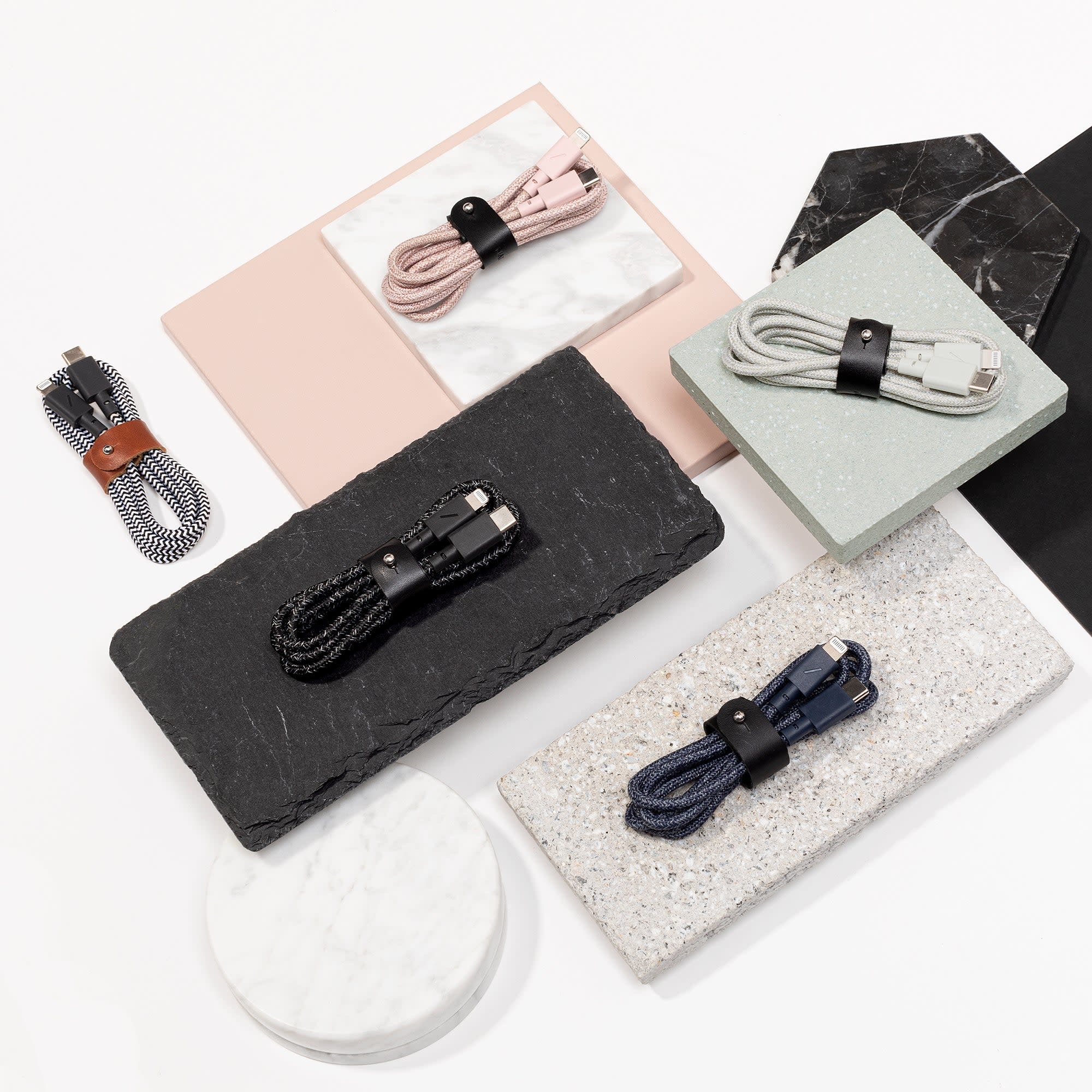 Native Union Belt Cable USB C to Apple Lightning Cable 1.2m - Rose