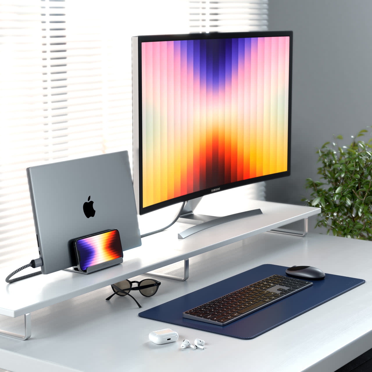 Satechi Dual Vertical Laptop Stand - Space Grey