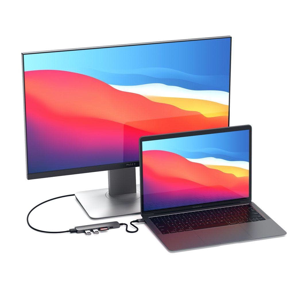 Satechi Type-C Slim HUB V2 Multi-Port Adapter - Space Gray