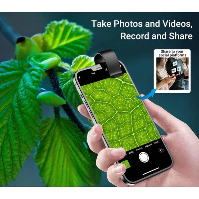 Apexel 200x Smartphone Microscope with CPL