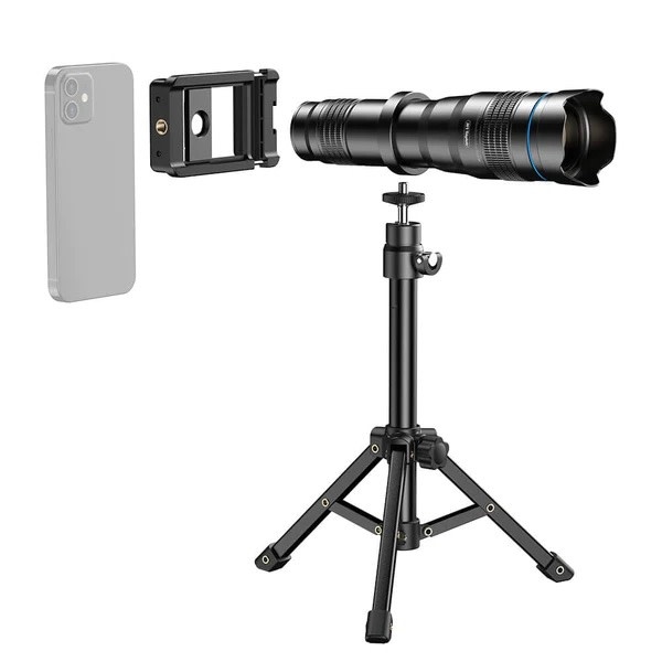 Apexel 36X Telephoto Len Kit for Smartphone - Black