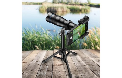 Apexel 36X Telephoto Len Kit for Smartphone - Black