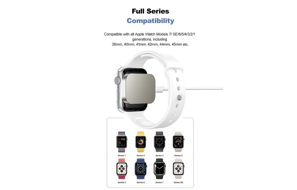 Brave Portable Wireless Charger for Apple Watch - White