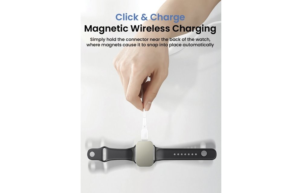 Brave Portable Wireless Charger for Apple Watch - White