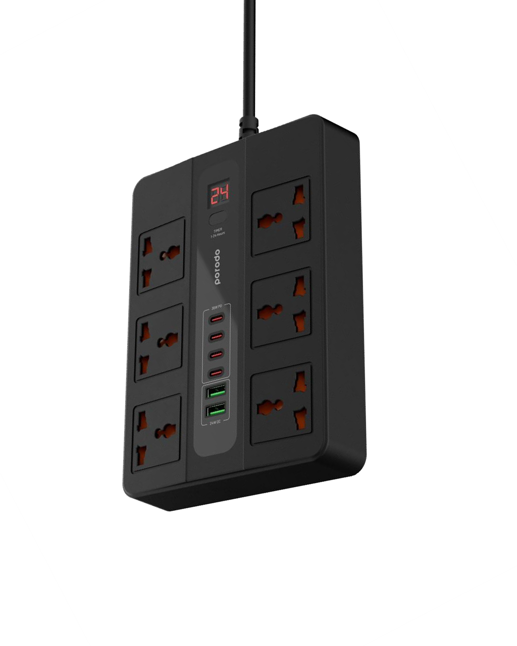 Porodo MultiPort Super HUB 4 USBC/ 2 USBA Ultimate Home & Office Kit